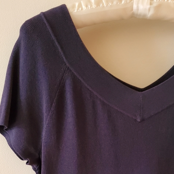 Talbots knit V neck and back short sleeve - Picture 2 of 5
